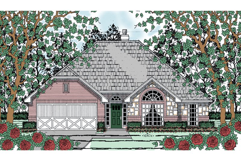 Dream House Plan - Exterior - Front Elevation 3 for Traditional House Plan #42-724 - 3 bed, 2 bath