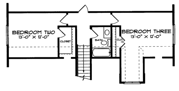Architectural House Design - Country Floor Plan - Upper Floor Plan #413-898
