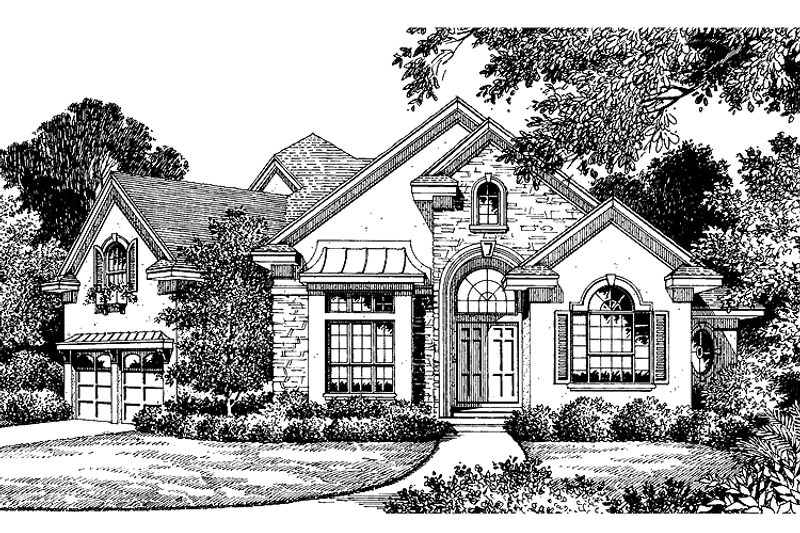 Dream House Plan - Country Exterior - Front Elevation Plan #417-792