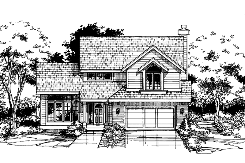 Dream House Plan - Contemporary Exterior - Front Elevation Plan #320-723
