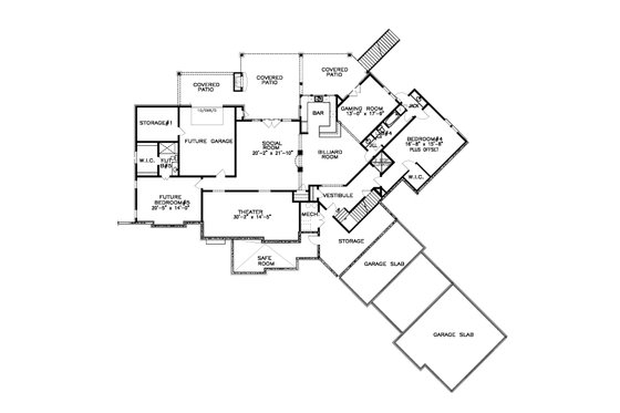 Floor Plan - Other Floor for Craftsman House Plan #54-434 - 3 bed, 3.5 bath