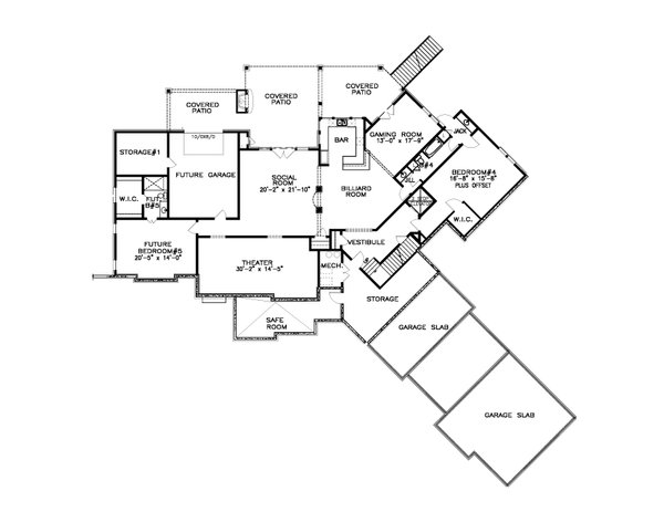 House Plan Design - Craftsman Floor Plan - Other Floor Plan #54-434