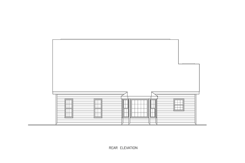 Home Plan - Exterior - Other Elevation for Craftsman House Plan #54-645 - 3 bed, 2 bath