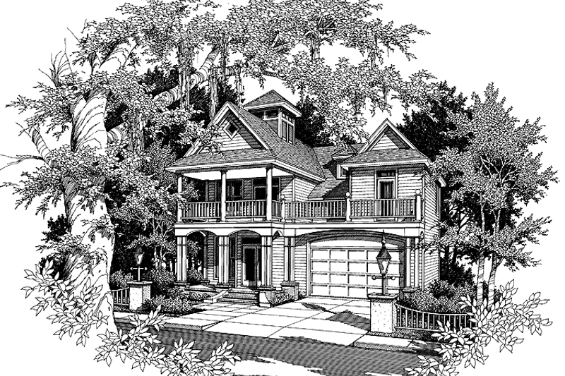 Home Plan - Classical Exterior - Front Elevation Plan #952-3