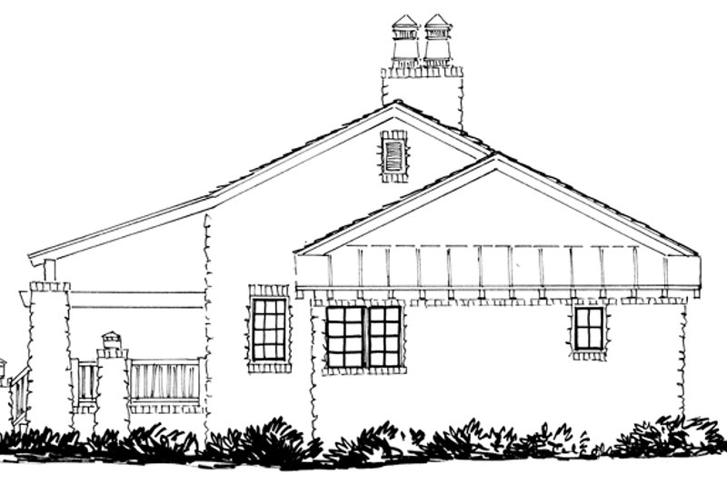 Architectural House Design - Exterior - Other Elevation for Craftsman House Plan #942-19 - 3 bed, 2.5 bath