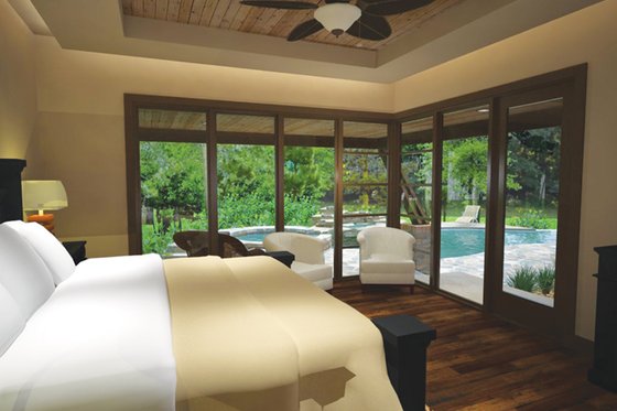 Interior - Master Bedroom for Cottage House Plan #120-244 - 3 bed, 4 bath