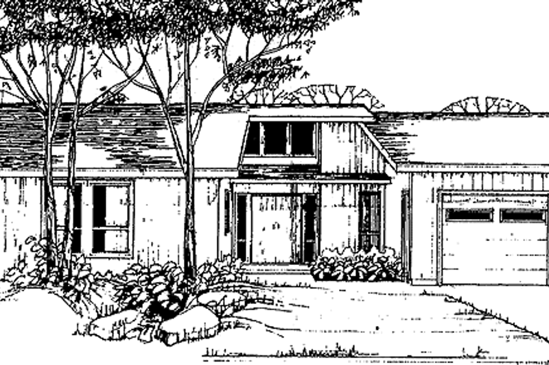 House Plan Design - Contemporary Exterior - Front Elevation Plan #60-889