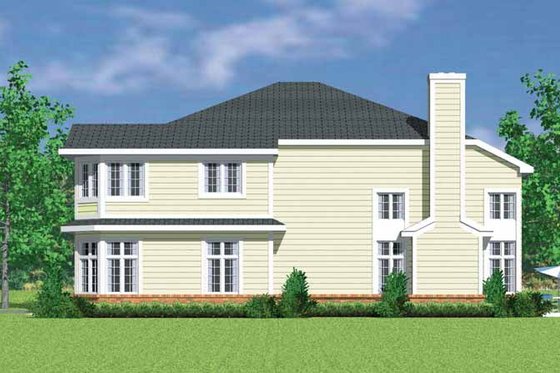 Exterior - Other Elevation for Country House Plan #72-1124 - 4 bed, 2.5 bath