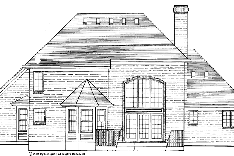 Dream House Plan - Exterior - Rear Elevation for Country House Plan #46-597 - 3 bed, 2.5 bath