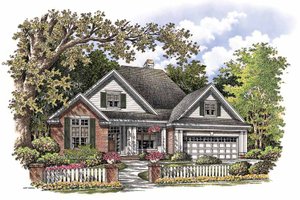 Ranch Exterior - Front Elevation Plan #929-763