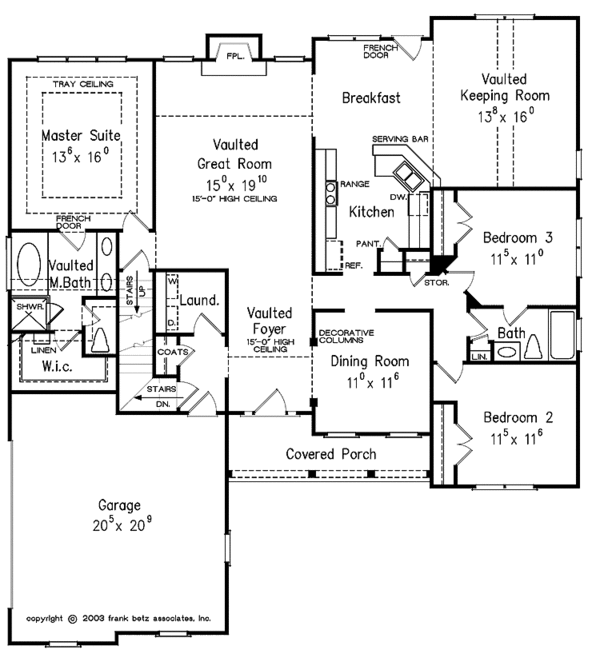 Architectural House Design - Country Floor Plan - Main Floor Plan #927-108