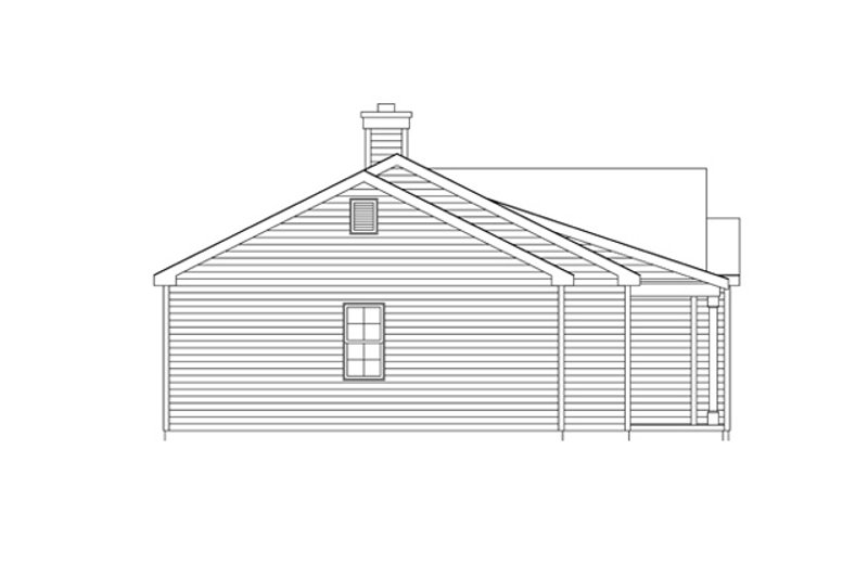 Dream House Plan - Exterior - Other Elevation 1 for Ranch House Plan #22-620 - 3 bed, 2 bath
