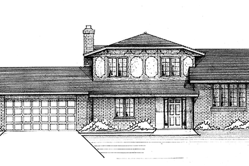 House Blueprint - Craftsman Exterior - Front Elevation Plan #51-694