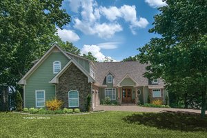 Exterior - Front Elevation 4 for Craftsman House Plan #929-407 - 4 bed, 3.5 bath