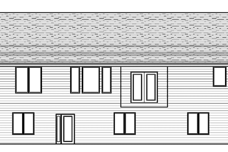 Dream House Plan - Exterior - Rear Elevation for European House Plan #51-617 - 3 bed, 3 bath