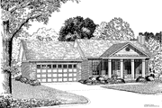 Classical Style House Plan - 2 Beds 2 Baths 1169 Sq/Ft Plan #17-3243 
