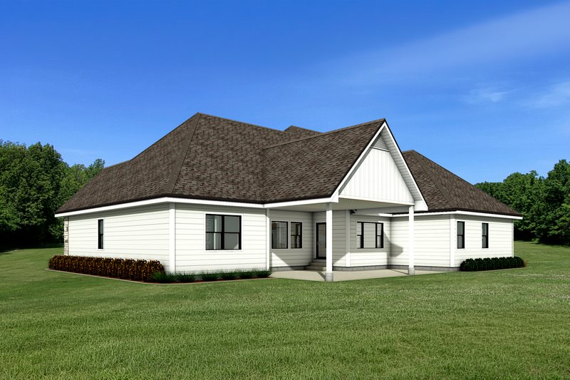 Architectural House Design - Exterior - Rear Elevation 2 for Craftsman House Plan #1084-4 - 3 bed, 2.5 bath