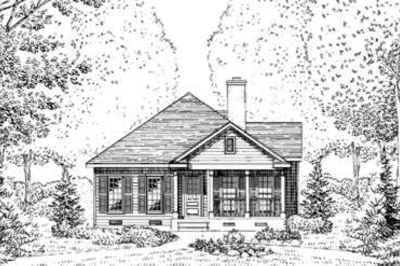 Architectural House Design - Cottage Exterior - Front Elevation Plan #410-222