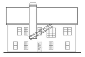 Exterior - Rear Elevation for Ranch House Plan #927-678 - 3 bed, 2 bath