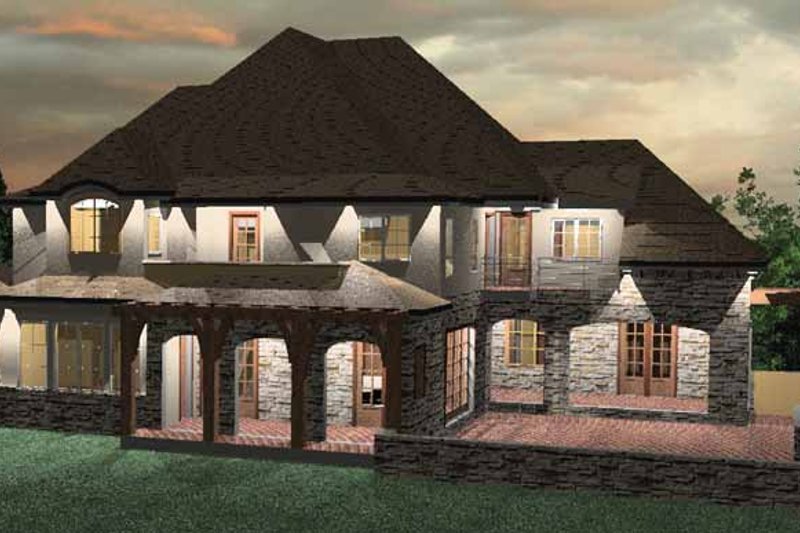 Home Plan - Exterior - Rear Elevation for Country House Plan #937-11 - 4 bed, 3 bath