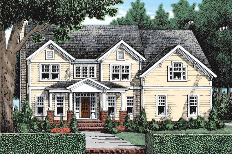 Dream House Plan - Exterior - Front Elevation 3 for Craftsman House Plan #927-932 - 4 bed, 2.5 bath