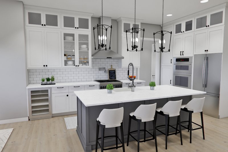 House Design - Interior - Kitchen 1 for Farmhouse House Plan #51-1273 - 4 bed, 3.5 bath