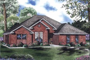 Ranch Exterior - Front Elevation Plan #17-2963