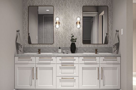 Interior - Master Bathroom for Farmhouse House Plan #455-409 - 3 bed, 2.5 bath