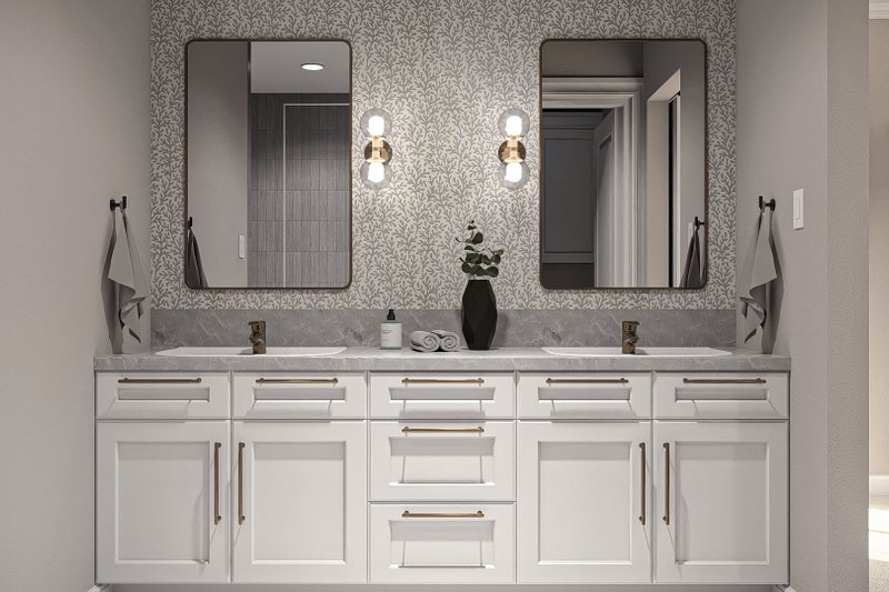 Home Plan - Interior - Master Bathroom for Farmhouse House Plan #455-409 - 3 bed, 2.5 bath