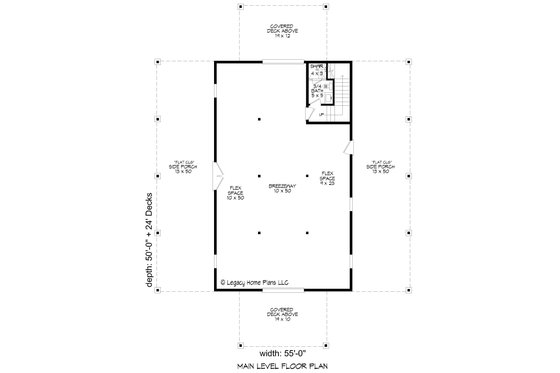 Floor Plan - Main Floor for Country House Plan #932-808 - 3 bed, 3 bath