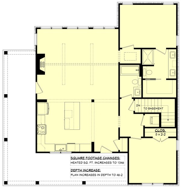 House Blueprint - Floor Plan - Other Floor for Country House Plan #430-440 - 2 bed, 2 bath