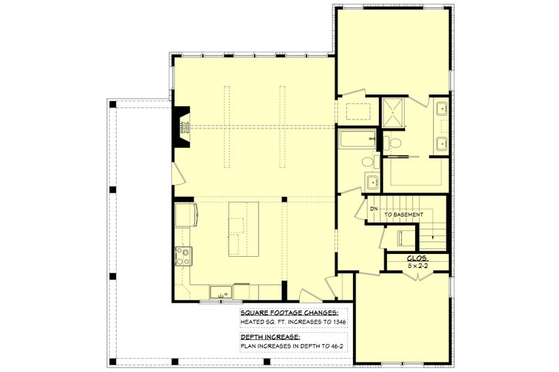 House Blueprint - Floor Plan - Other Floor for Country House Plan #430-440 - 2 bed, 2 bath