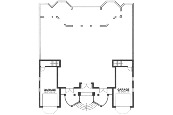 Floor Plan - Lower Floor for European House Plan #115-152 - 5 bed, 5 bath