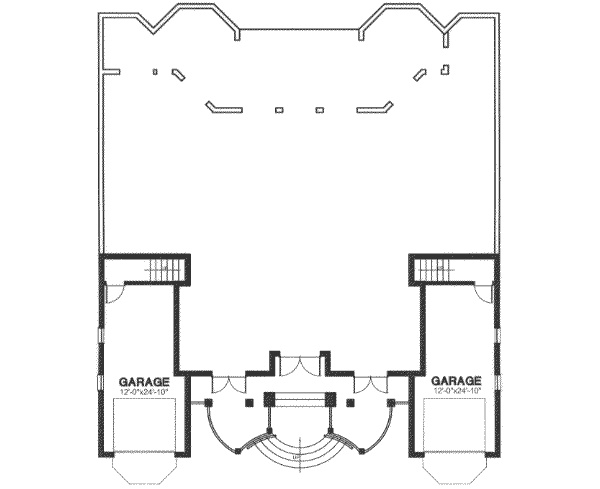 European Floor Plan - Lower Floor Plan #115-152