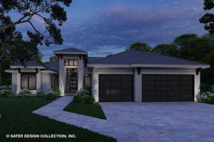 Exterior - Front Elevation 3 for Modern House Plan #930-531 - 3 bed, 3 bath