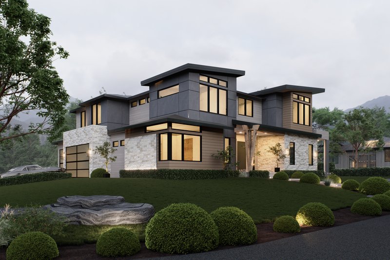 Home Plan - Exterior - Other Elevation for Modern House Plan #1066-320 - 5 bed, 4.5 bath
