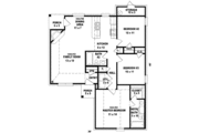 Ranch Style House Plan - 3 Beds 2 Baths 1212 Sq/Ft Plan #81-688 