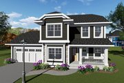 Craftsman Style House Plan - 3 Beds 2.5 Baths 1413 Sq/Ft Plan #70-1411 