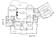 Country Style House Plan - 4 Beds 3.5 Baths 3404 Sq/Ft Plan #71-122 