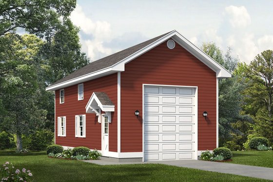 Exterior - Front Elevation 3 House Plan #47-1068, 0 bath