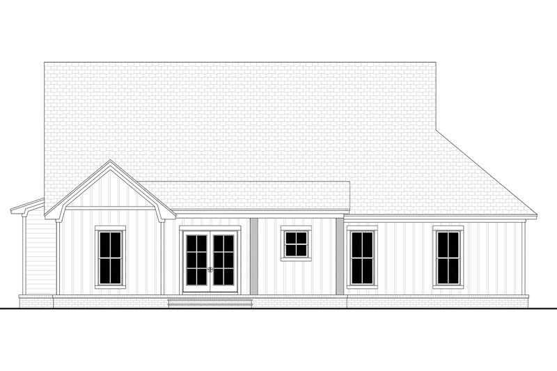 Dream House Plan - Exterior - Rear Elevation for Farmhouse House Plan #430-335 - 4 bed, 2 bath