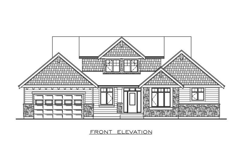 Dream House Plan - Exterior - Front Elevation 4 for Craftsman House Plan #1100-153 - 3 bed, 2.5 bath