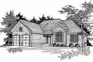 Traditional Exterior - Front Elevation Plan #70-191