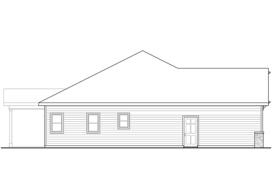 Exterior - Other Elevation for Cottage House Plan #124-971 - 3 bed, 2 bath