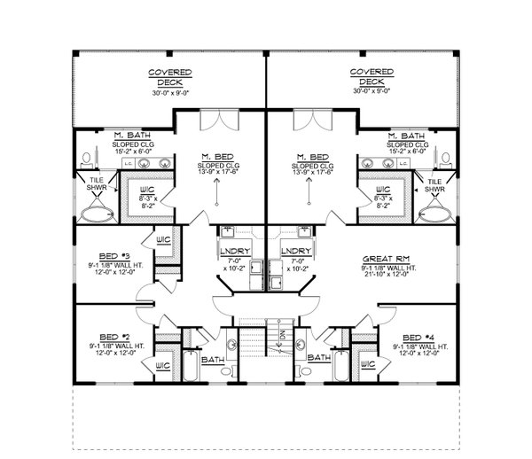House Blueprint - Barndominium Floor Plan - Upper Floor Plan #1064-398