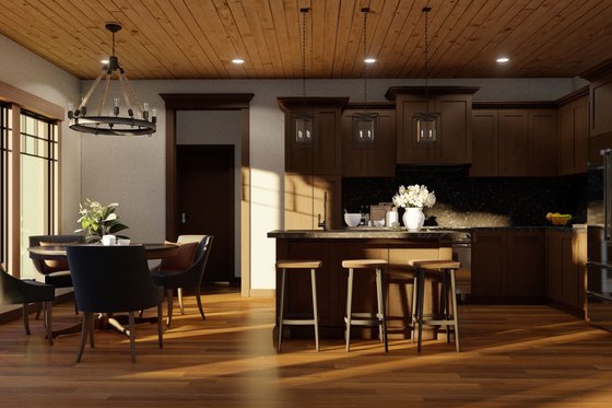 Interior - Kitchen 1 for European House Plan #17-2222 - 3 bed, 2 bath