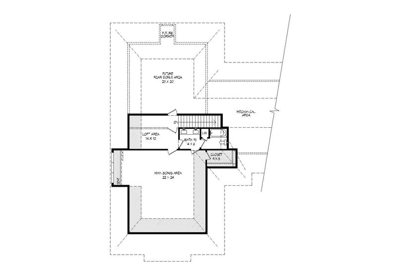 House Blueprint - Floor Plan - Upper Floor for Country House Plan #932-313 - 3 bed, 3.5 bath