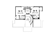 European Style House Plan - 4 Beds 4 Baths 3284 Sq/Ft Plan #45-166 