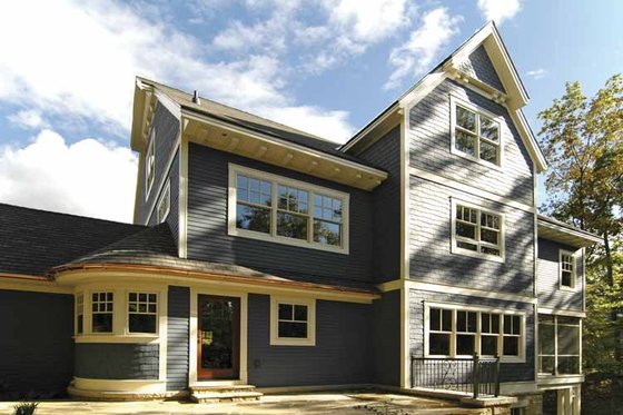 Exterior - Rear Elevation for Craftsman House Plan #928-30 - 3 bed, 4 bath