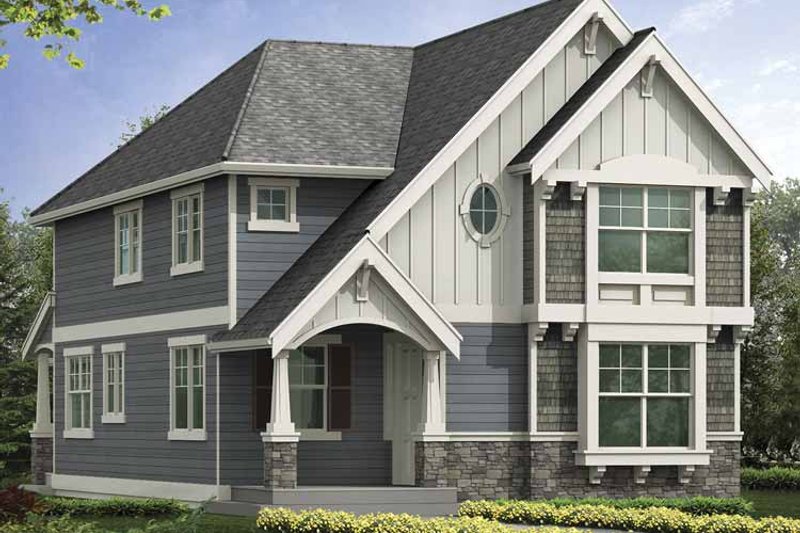 Home Plan - Exterior - Front Elevation 3 for Craftsman House Plan #132-388 - 4 bed, 2.5 bath